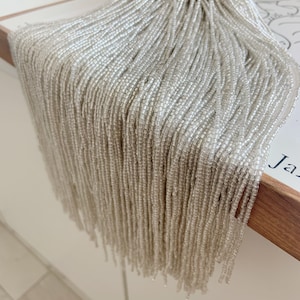2 yards silver bead Fringe trim for haute couture, dance costume, party decorations, dress embellishments, halloween costume