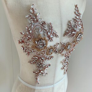 crystal beading patterns for dresses Crystal Beads Sewn on Dress