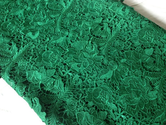 Off White Lace Fabric Crochet Brial Fabric Guipure Lace | Etsy
