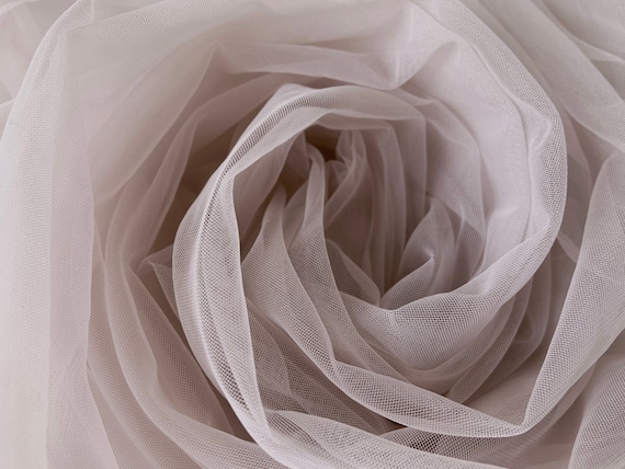 Mauve High density tulle fabric, extra dense tull fabric, milan tulle fabric for dress, couture, dance costume, wedding decors