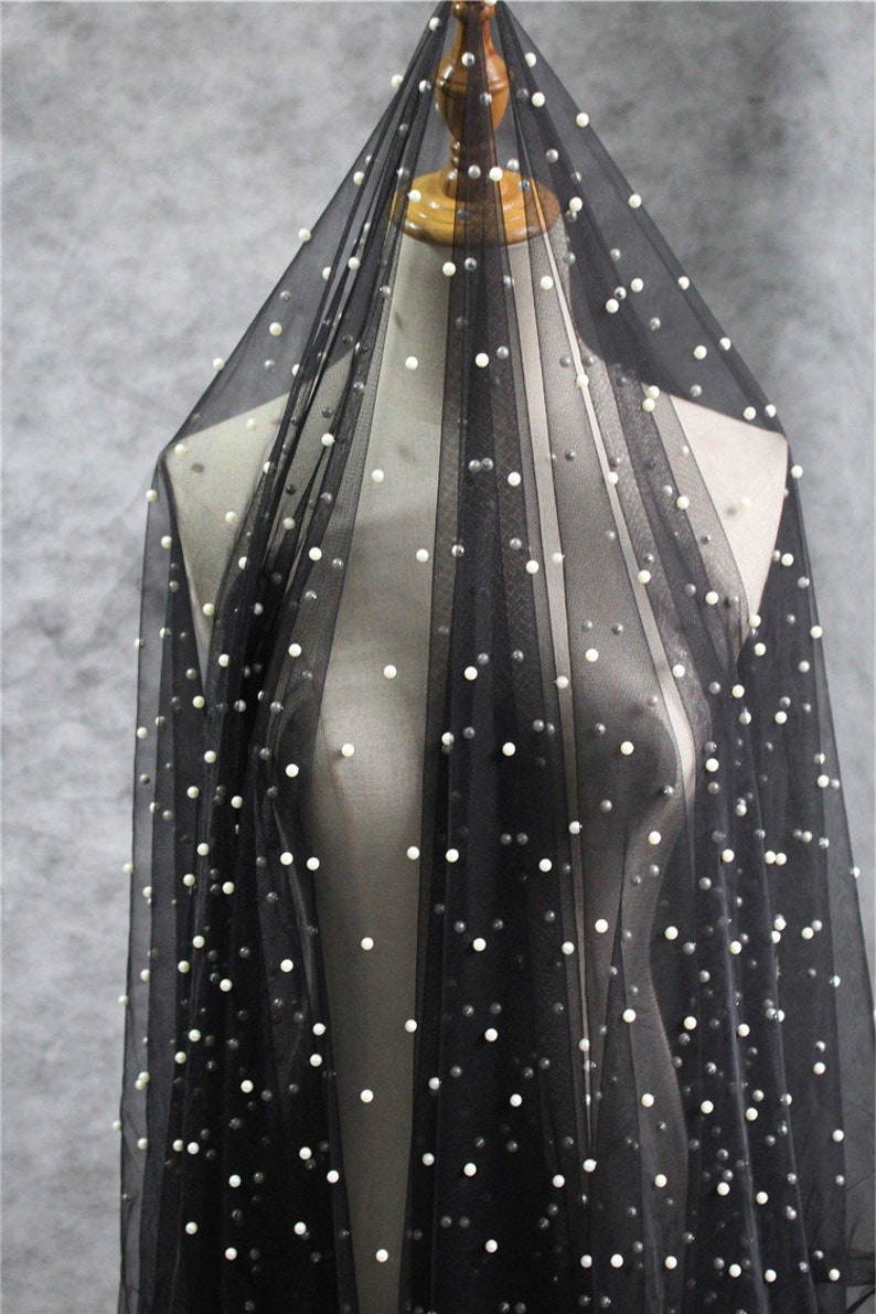 tulle with beads