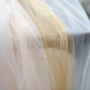 tulle Lace fabric with Diamond lattice, Embroidered tulle mesh lace fabric with checks