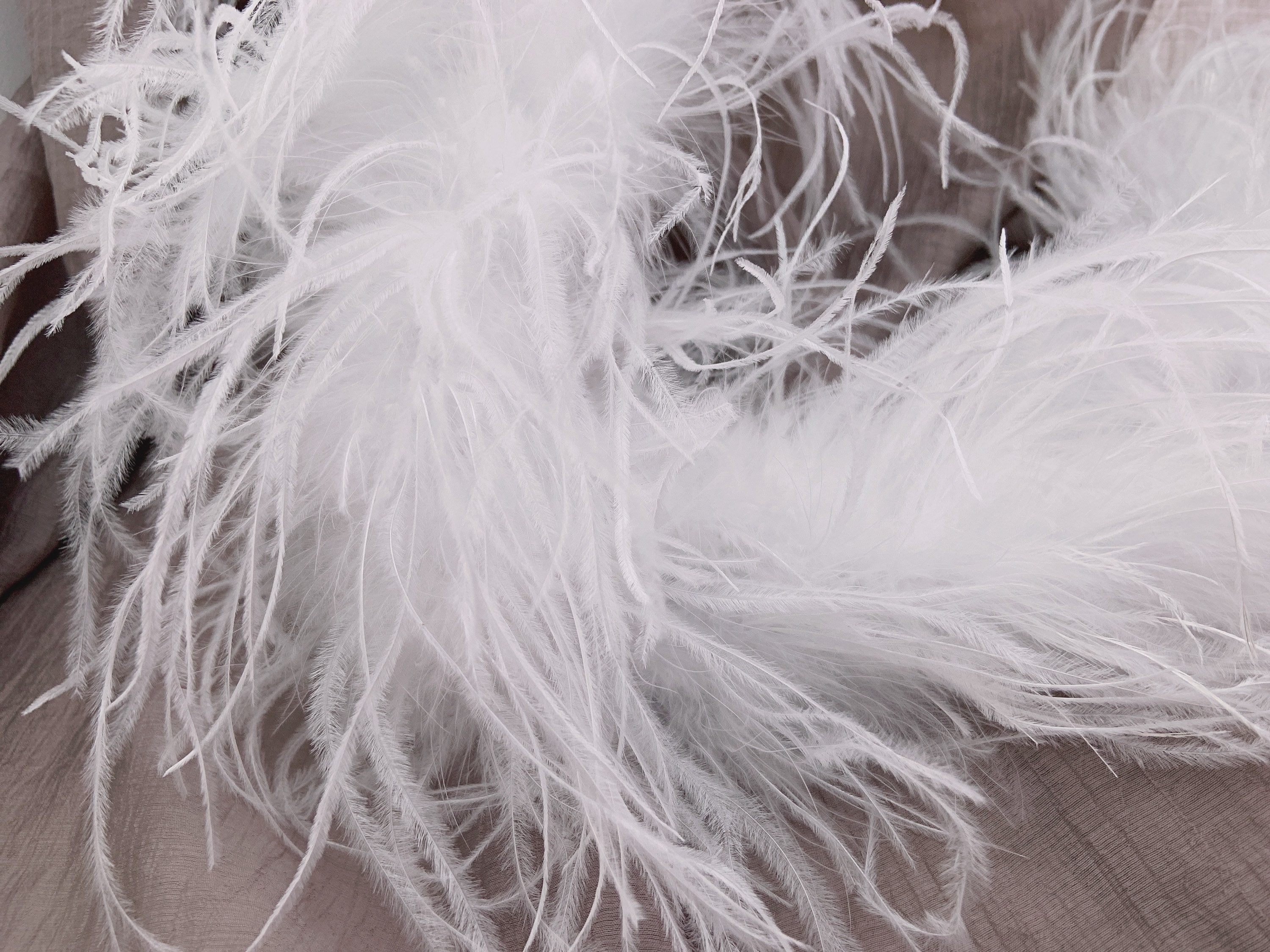 EUBUY Ostrich Feather Scarf DIY Craft Family Dance Wedding Party