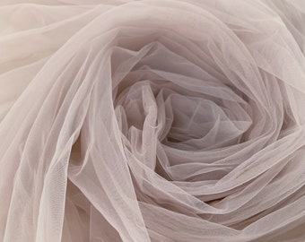 Old rose tulle fabric for dress, couture , mesh fabric for costume c047