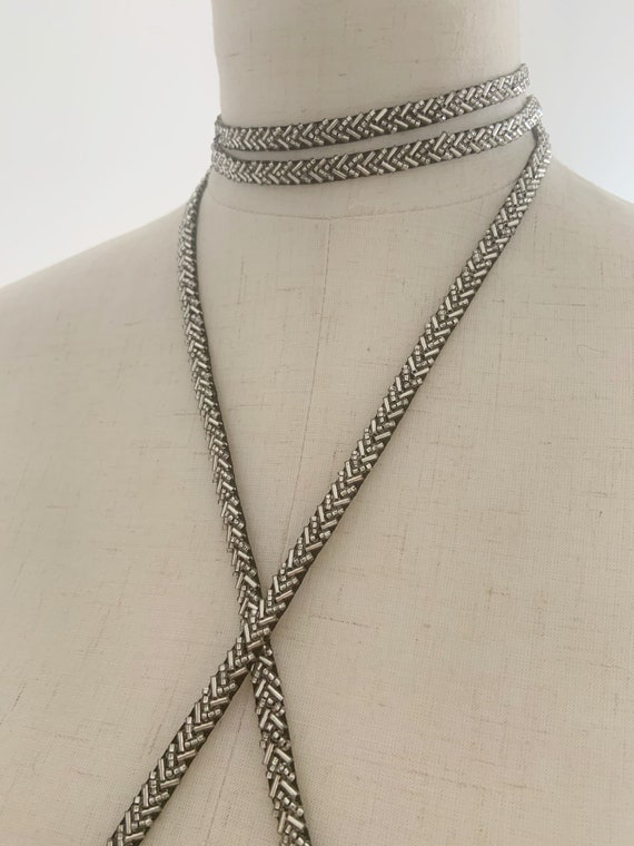 Black silver bead trim for straps, dress supplies, dress embellishments, wedding decors, party decors