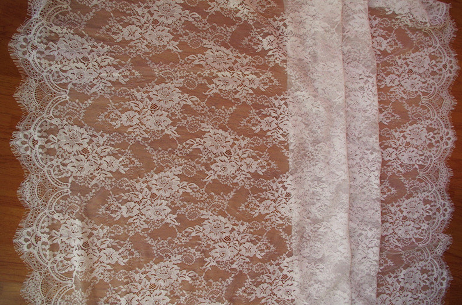 Off White Chantilly Lace Fabric Bridal Chantilly Lace Retro - Etsy