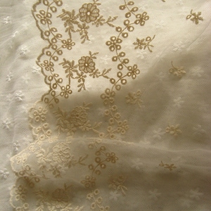 cream lace trim, embroidered tulle lace trim, cotton lace trim, mesh lace trim, scalloped lace trimming