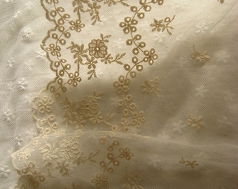 cream lace trim, embroidered tulle lace trim, cotton lace trim, mesh lace trim, scalloped lace trimming