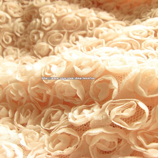 Ivory Rosette Lace Fabric Baby Photography Prop Backdrop Blanket Wedding Decors Bridal Gown Fabric on sale