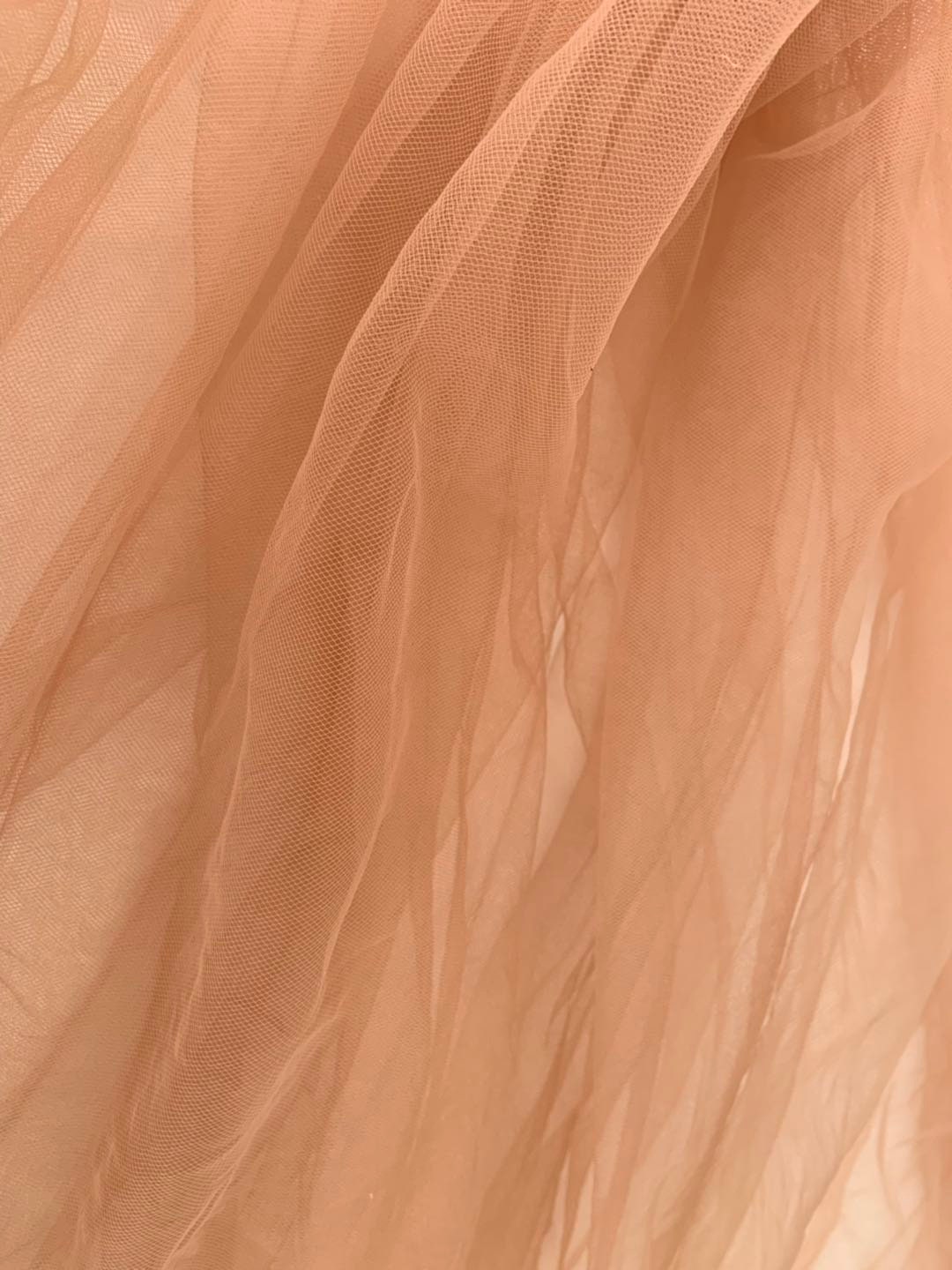 Blush Plain Tulle Netting Fabric, Fine Tulle for Bridal Veil, Bridal Dress  Fabric, Earth Tone Tutu Mesh Fabric, 30 Colors 