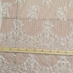 off white chantilly lace fabric, lace fabric for bridal dress lingerie, French lace fabric on sale, 2019 new arrival