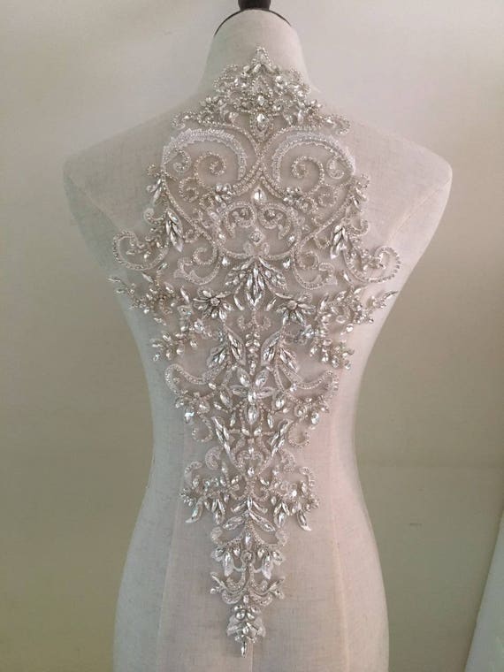 Lace bodice cheap applique