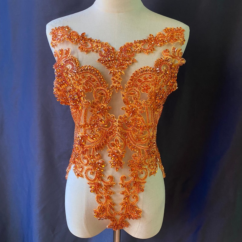 Orange Rhinestone - Etsy