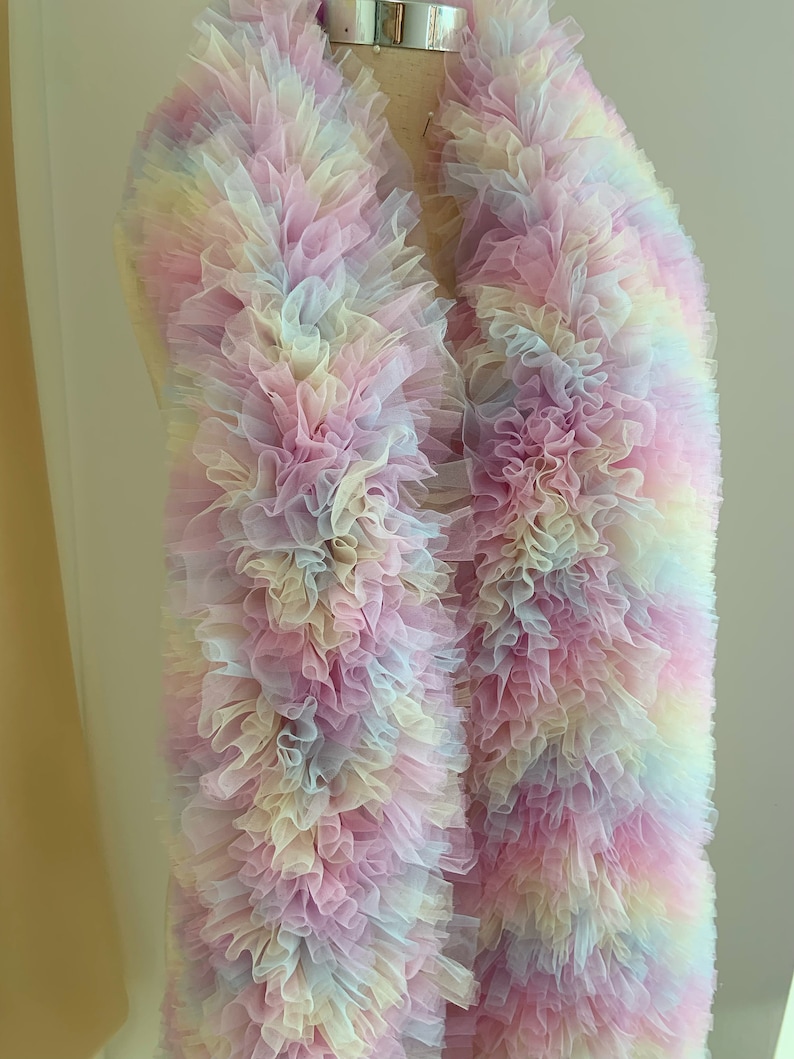 Pastel Ruffles Pastel Rainbow Ruffles for Tutu Dress, Soft Frill Trim for Cake Dress ...