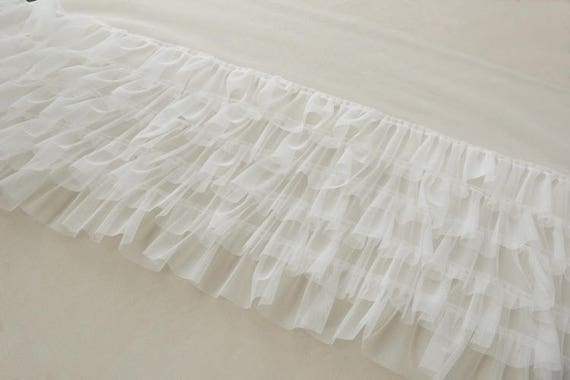 off white ruffled tulle trim, pink pleated mesh trim, tutu dress fabric, ruffle mesh, doll dress fabric, wedding decors, craft supply