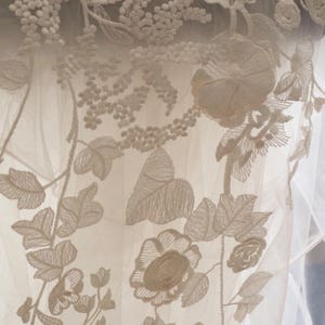 3D guipure Lace Applique,  embroidered bodice lace applique, lace bodice for bridal dress altering, bridal lace applique