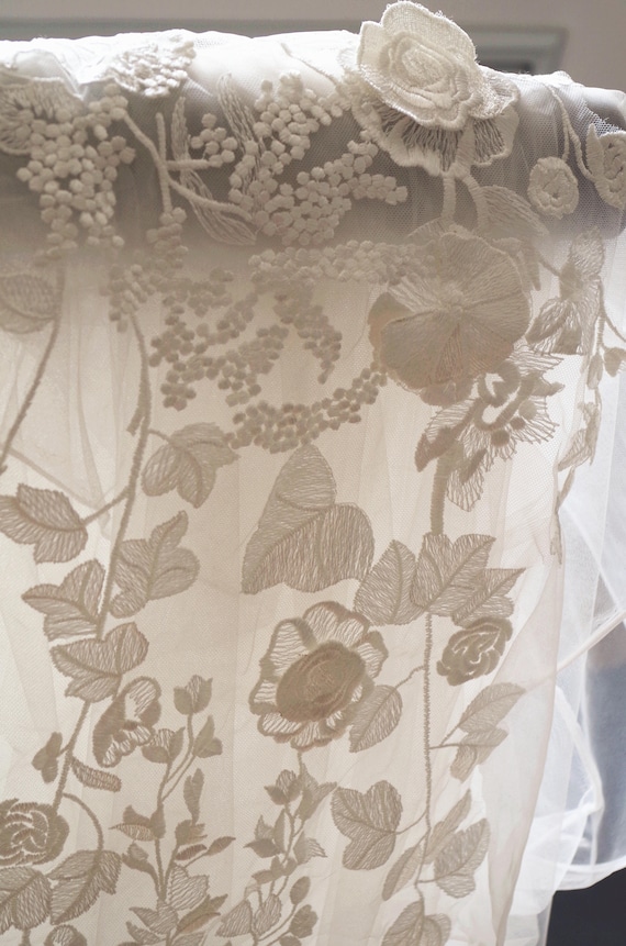 3D guipure Lace Applique,  embroidered bodice lace applique, lace bodice for bridal dress altering, bridal lace applique