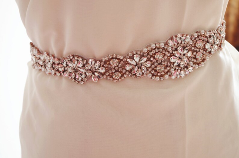 craft bridal sash wedding sash rose 