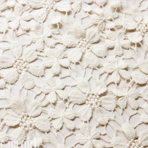 cotton guipure lace fabric,cream cotton lace fabric,Chic Bridal Lace Fabric, ivory lace fabric, bridal lace fabric