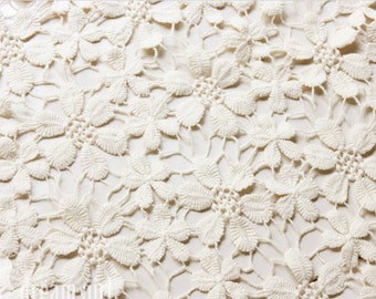 cotton guipure lace fabric,cream cotton lace fabric,Chic Bridal Lace Fabric, ivory lace fabric, bridal lace fabric