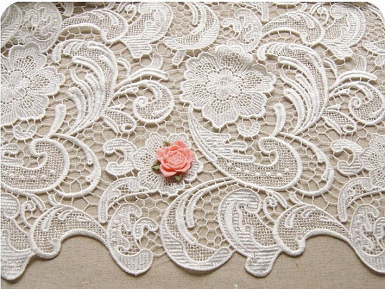 Schwarzer Spitzenstoff 3m X 166cm - Nylon Bestickt Wimpernrand Für Kleider