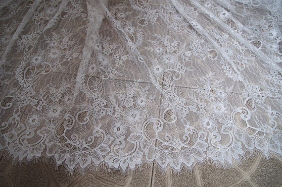 French lace fabric for cheap sale