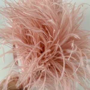 sweet nectar Ostrich Feather Fringe trim with for couture and dress