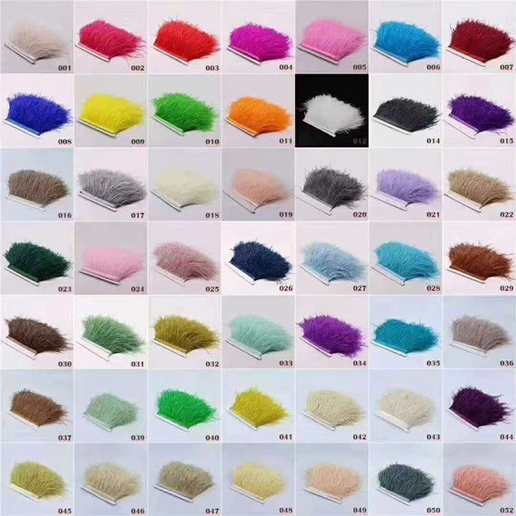 Wholesale 10 Meter Of High Quality Ostrich Feather Trim Colorful Feather  Ribbon 10-15CM/4-6 Inches Wide Sewing Craft Clothing Ac