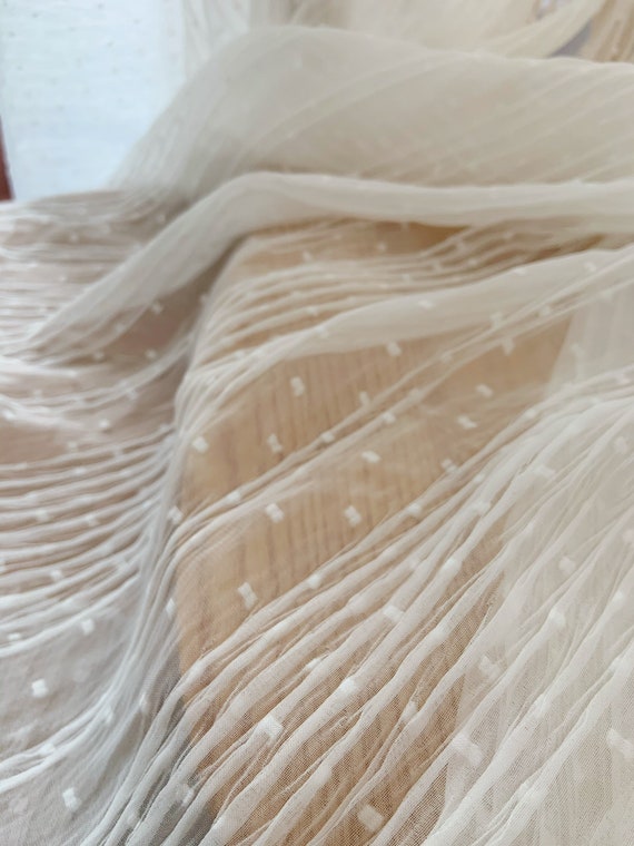 Creased Chiffon fabric, pleated chiffon fabric