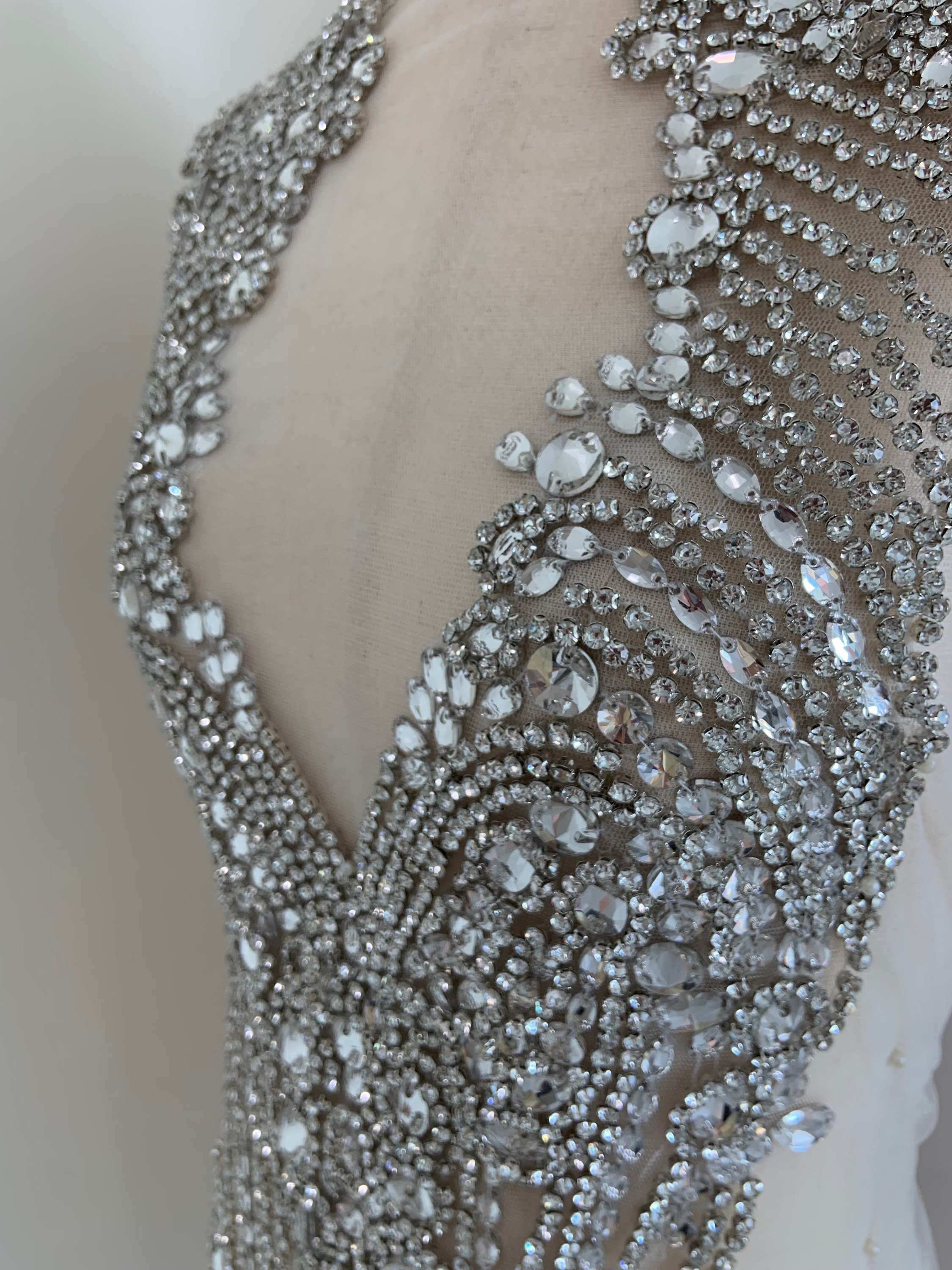 Strass Da Ginnastica Cucire Su Strass A Specchio Perline Specchiate