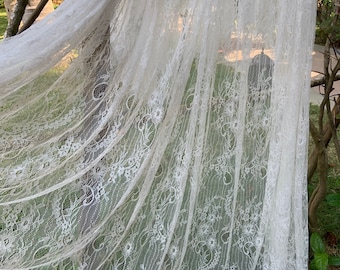 3 Meters chantilly lace fabric