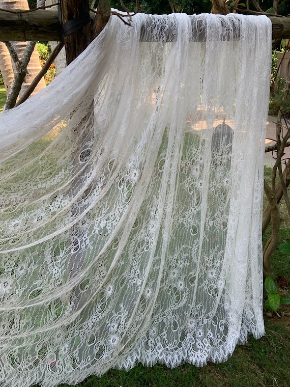 3 Meters chantilly lace fabric