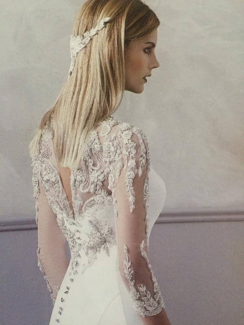 crystal applique crystal bodice applique for wedding dress haute couture supplies Deluxe Rhinestone bodice applique bridal supplies