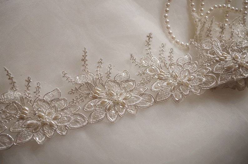 beaded bridal trim