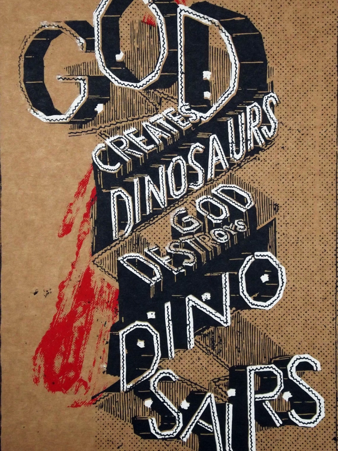 God Creates Dinosaurs JURASSIC PARK ILLUSTRATION Screen - Etsy
