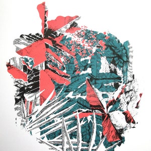 Bunch Of Exotic Plants | Plant Illustration A2 (42x59cm) Screen Print