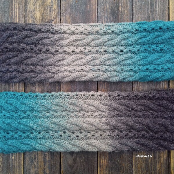 Knit leg warmers, wool leg warmers, long cable leg warmers, hand knitted, boot cuffs, boot buffers, yoga accessories,grey black turquoise