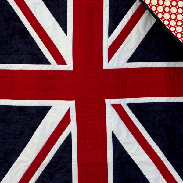 British Flag quilt - made to order, lap size - england, united kingdom, flag, bold and proud