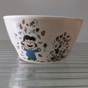 Peanuts "Happy Harvest" "Happy Fall" Set of 4 Snack Bowls