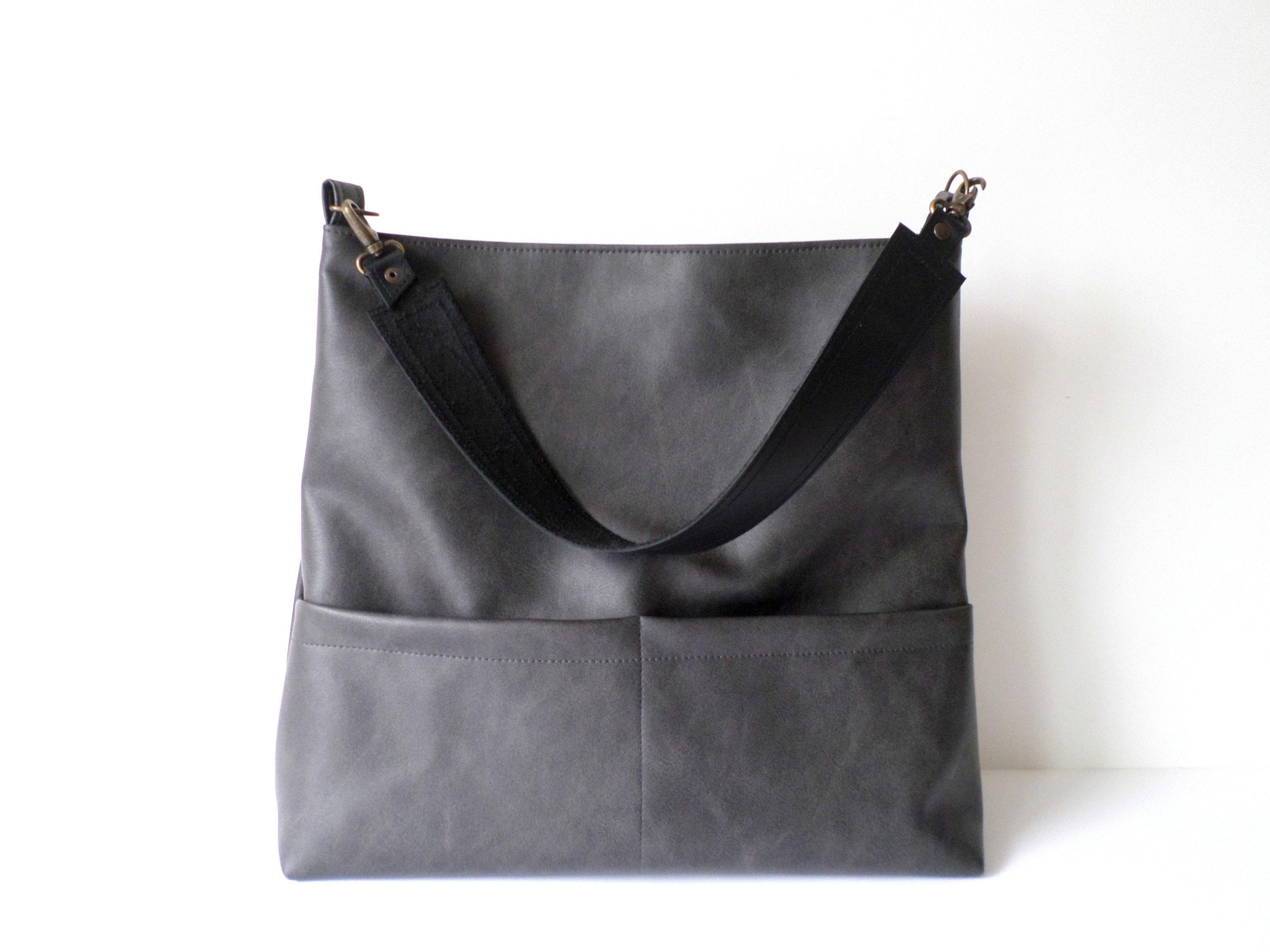 The Glossy Vegan Leather Shoulder Bag