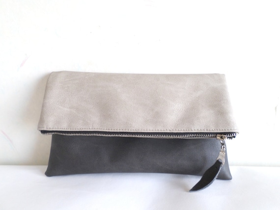 vegan leather clutch