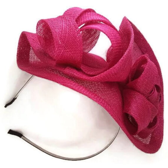 magenta wedding hats