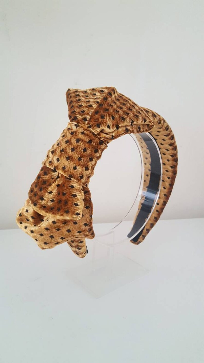 Yellow velvet headband Fabric headbands Halo Wide headband Etsy