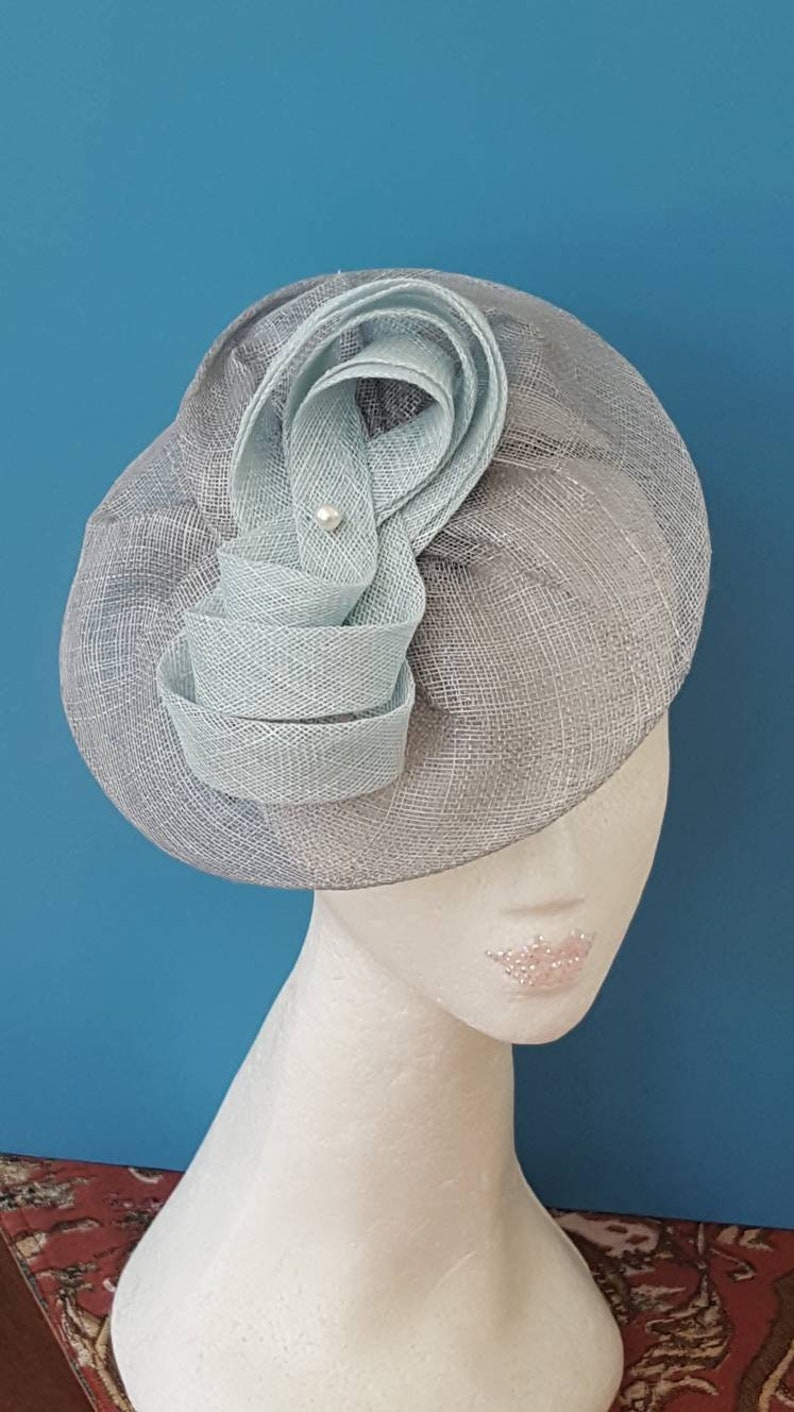 Wedding fascinator Grey fascinator hat hats with veil Etsy