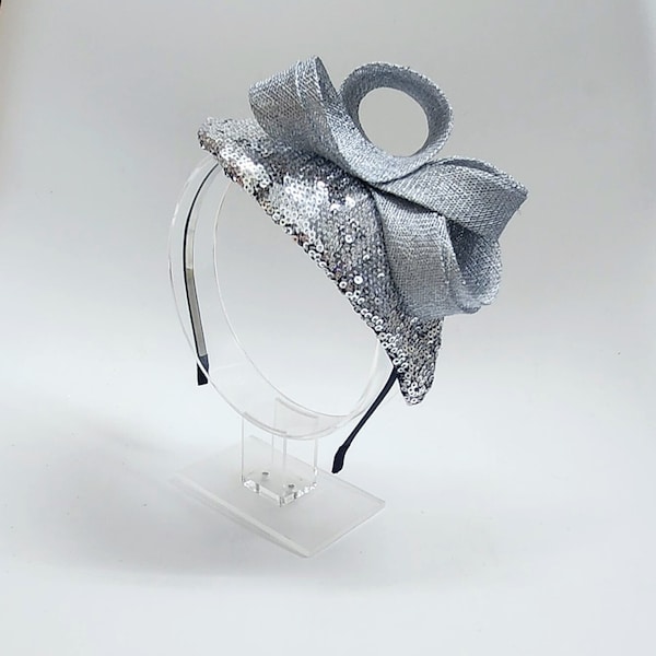 Silver luxury headpiece for women, unique fascinate tear drope for weddings