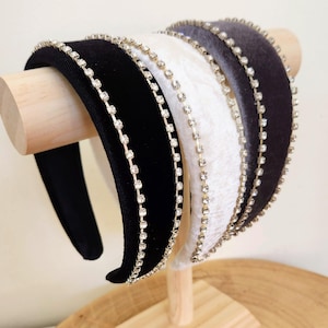 Jeweled gepolstertes Stirnband für Frauen, Luxus Kate Mittlererton Hut