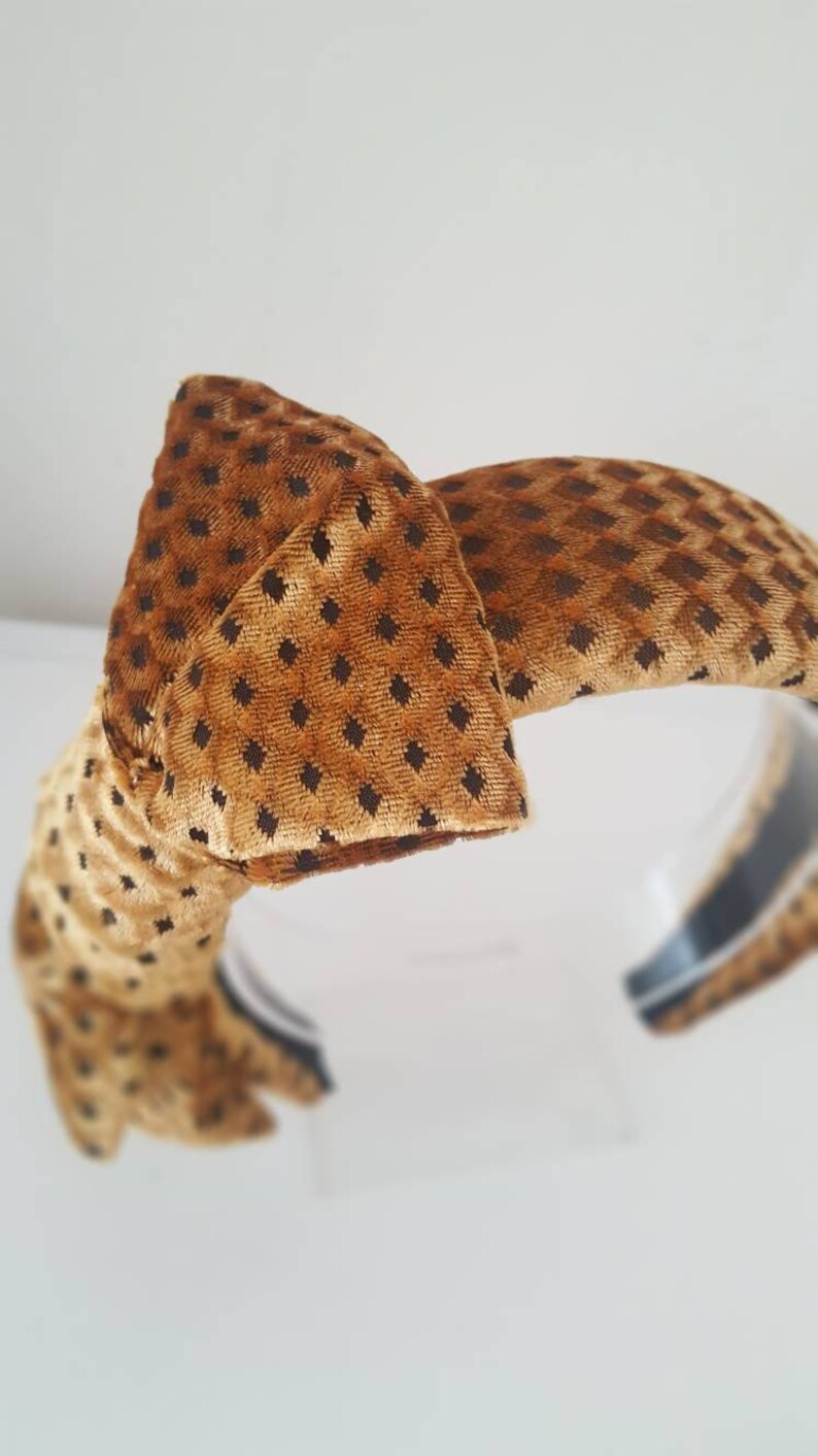 Yellow velvet headband Fabric headbands Halo Wide headband Etsy