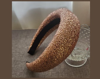 Glitter halo headband for women, Rose Gold new fashion hairband, bespoke headpiece for wedding party