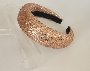Luxury Glitter headband for wedding Rose Gold Halo crown for royal ascot race
