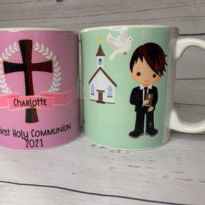 First Holy Communion Gift | First Communion Mug | Personalised Communion Gift | First Communion Keepsake | Unusual First Communion Gift